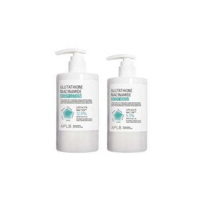 APLB - Glutathione Niacinamide Body Wash - 300ml (1ea) + Glutathione Niacinamide Body Lotion - 300ml (1ea) Set